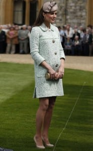 Pregnant kate middleton Mullberry Jacket at the Queens scouts