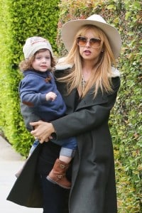 Rachel Zoe and her son Skyler went to a birthday party in Hollywood