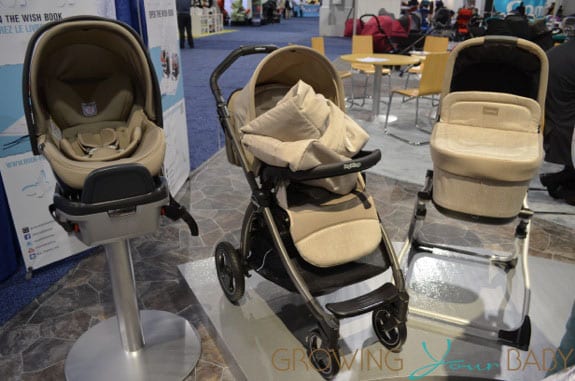 2014 Peg Perego Book Pop Up Stroller in Creme