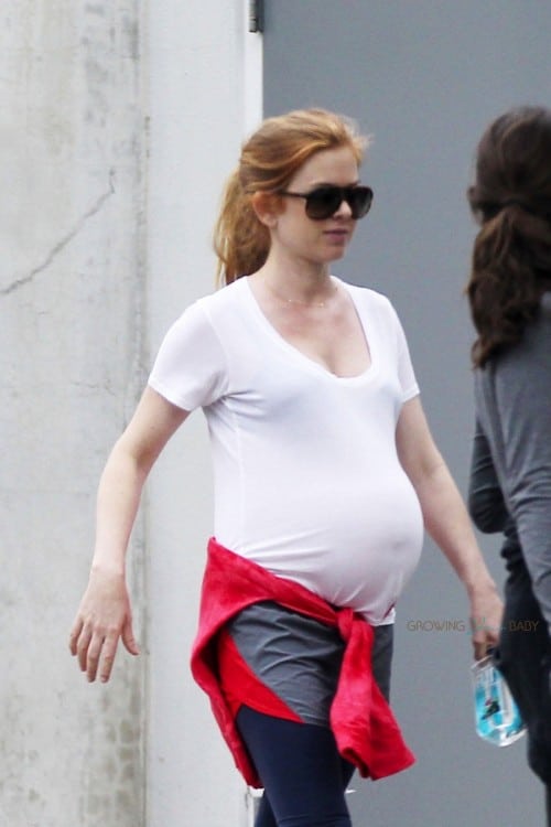 A very pregnant Isla Fisher Hikes with friends in LA