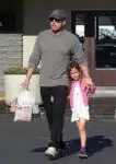 Ben Affleck at the farmer's market with daughter Seraphina