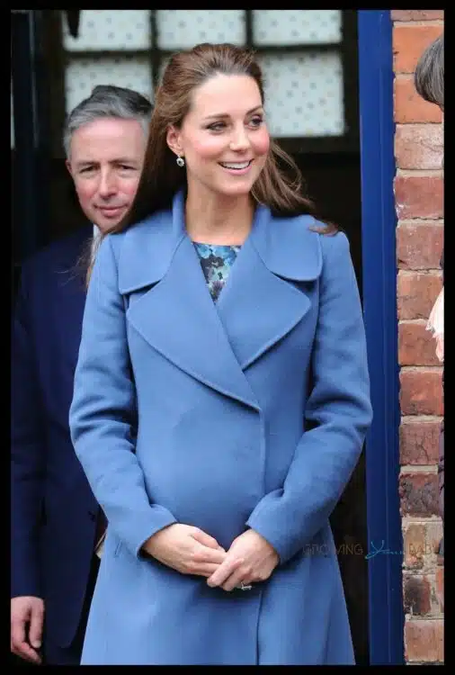 Pregnant Duchess of Cambridge seen leaving the Emma Bridgewater factory in Stoke-on-Trent