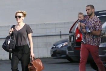 Scarlett Johansson spotted out with her husband Romain Dauriac and baby daughter Rose Dorothy