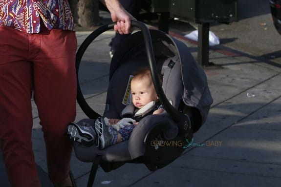 Scarlett Johansson spotted out with her husband Romain Dauriac and baby daughter Rose Dorothy