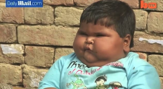 10 month old Aliya Saleem weighs 40lbs