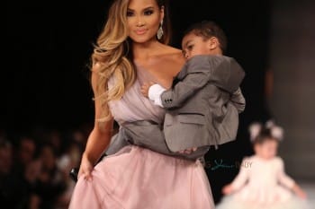 50 Cent and model Daphne Joy kick off LA Fashion Week supporting their son, Sire Jackson
