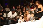 50 Cent and model Daphne Joy kick off LA Fashion Week supporting their son Sire Jackson