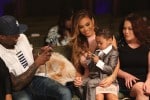 50 Cent and model Daphne Joy kick off LA Fashion Week supporting their son, Sire Jackson