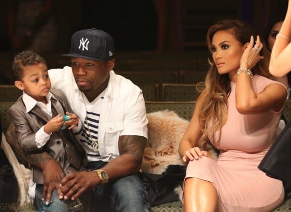 50 Cent & model Daphne Joy kick off LA Fashion Week supporting their son, Sire Jackson