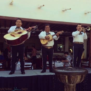 Buenaventura Grand Hotel and Spa - mariachi band at breakfast
