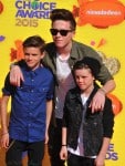 Cruz, Romeo and Brooklyn Beckham at The Nickelodeon Kid's Choice Awards
