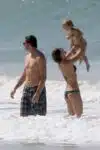Gisele Bundchen and Tom Brady take a stroll on the beach in Costa Rica with their kids Ben & Vivian