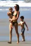 Gisele Bundchen takes a stroll on the beach in Costa Rica with kids Ben and Vivian
