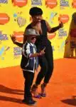 Jennifer Hudson with son David Otunga Jr at the Nickelodeon Kid's Choice Awards