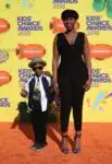 Jennifer Hudson with son David Otunga Jr at the Nickelodeon Kids Choice Awards