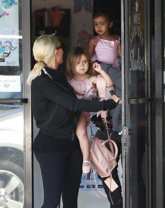 Kim Kardashian leaves a dance class with niece Penelope Disick