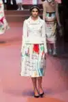 MFW Autumn:Winter 2015 - Dolce & Gabbana - Viva La Mamma - Child's drawing dress