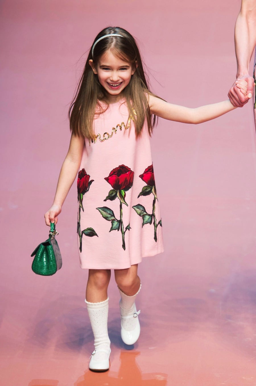 MFW Autumn:Winter 2015 - Dolce & Gabbana - Viva La Mamma young model ...
