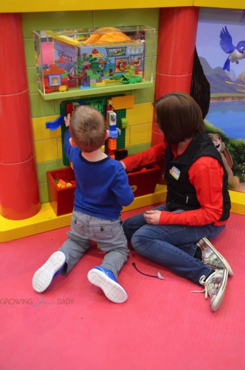 Magic of Play Lego Duplo Mall Booth - building together