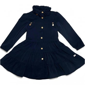 Oil and Water Navy Twirl Coat