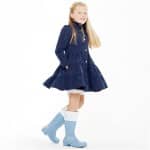 Oil and Water - Navy Twirl coat