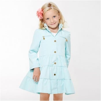 Oil and Water - blue twirl coat