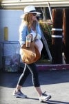 Pregnant Isla Fisher out in LA