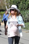 Pregnant Isla Fisher stays fit in LA