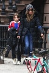 Sarah Jessica out with son James Broderick