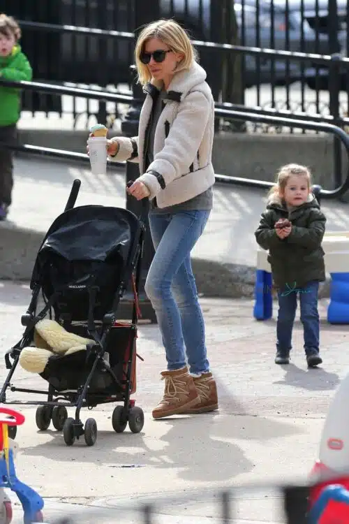 Sienna Miller steps out with her daughter Marlowe Sturridge
