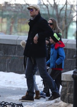 Tom Brady out in NYC with son John
