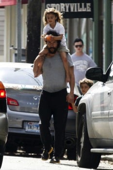 matthew McConaughey steps out with his kids Vida and Levi in New Orleans