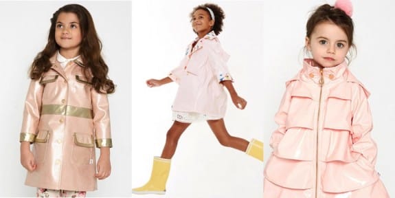 oil and water pink raincoats