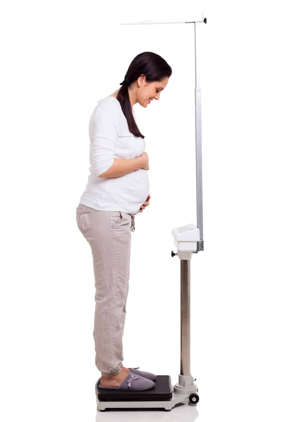 ideal weight for 5 3 female in kg during pregnancy