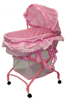 recalled Dream on Me 2-in-1 Bassinet to Cradle - pink