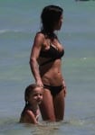 Bethenny Frankel and daughter Bryn soak up the sun on the beach in Miami