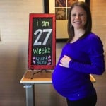 Danielle Busby at 28 weeks quint pregnancy