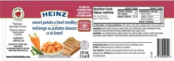 Heinz Canada Recalls Sweet Potato and Beef Medley