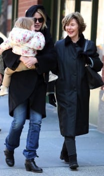 Jenna Bush-Hager out in NYC with daughter Mila and Mom Barbara