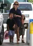 Jennifer Lopez with Kids Max and Emme Anthony heading out on Vacation