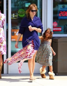 Jennifer Lopez with daughter Emme Anthony heading out on Vacation