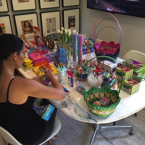 Kim kardashian easter prep