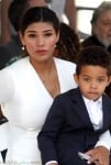 Paloma Jimenez with son Vincent Sinclair