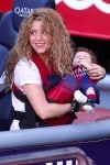 Shakira with son Sasha at FC Barcelona vs Valencia CF game in Barcelona