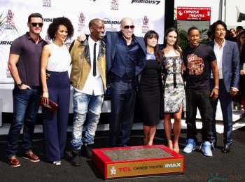 Vin Diesel with Fast 7 cast at Hand print and Foot print Ceremony