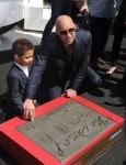 Vin Diesel with son Vincent Sinclair at Hand print and Foot print Ceremony