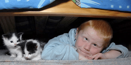 boy under his bed