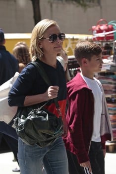 Kelly Ripa with son Joaquin Consuelos out in NYC