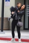 Kim Kardashian with daughter North West headed to dance class