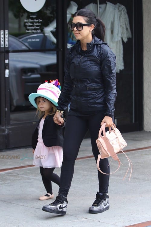 Kourtney Kardashian heads to dance class with daughter Penelope